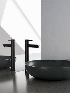 Cмеситель для раковины высокий Knotlor SS-04/02, черный